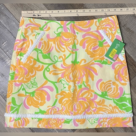 Lily Pulitzer Pineapple What a Wonderful World Martini Skirt NWT Size 4 - Picture 6 of 7